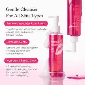 Medicube PDRN Hydrating Gel Cleanser 200ml product image – hydrating gel facial cleanser – Beutista