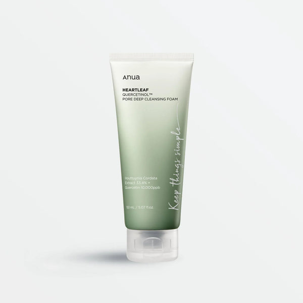 anua-heartleaf-quercetinol-cleansing-foam-exfoliating-sensitive-skin-korean-beauty-kuwait