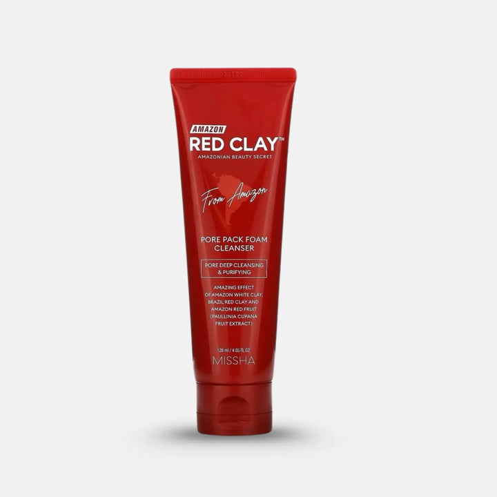 MISSHA Amazon Red Clay Pore Pack Foam Cleanser 120ml – Korean Skincare in Kuwait | Beutista